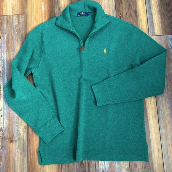 Polo Ralph Lauren green French rib pullover - Picture 2 of 7